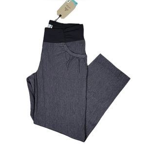 prAna Women's Summit Jogger Pants Charcoal Heather Size Medium Short